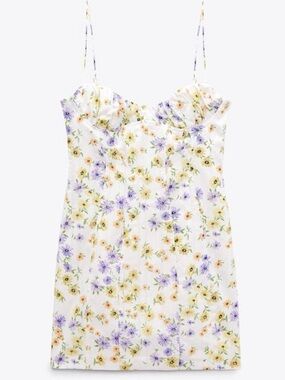 NWT! Zara Floral Mini Dress